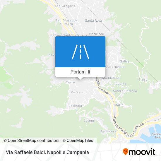 Mappa Via Raffaele Baldi