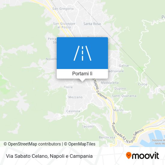 Mappa Via Sabato Celano