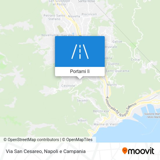 Mappa Via San Cesareo