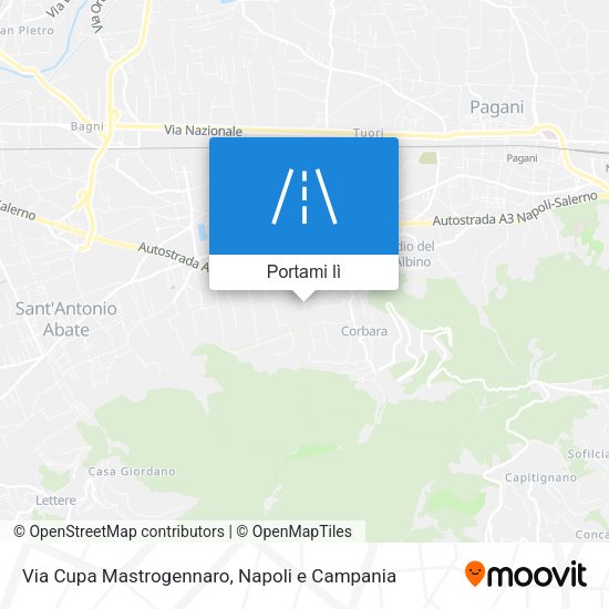 Mappa Via Cupa Mastrogennaro