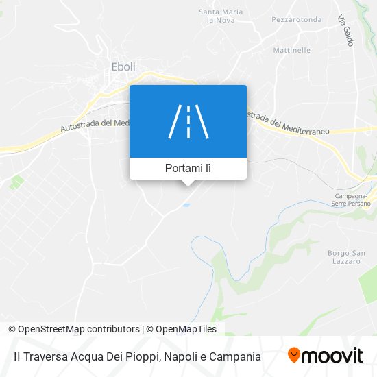 Mappa II Traversa Acqua Dei Pioppi