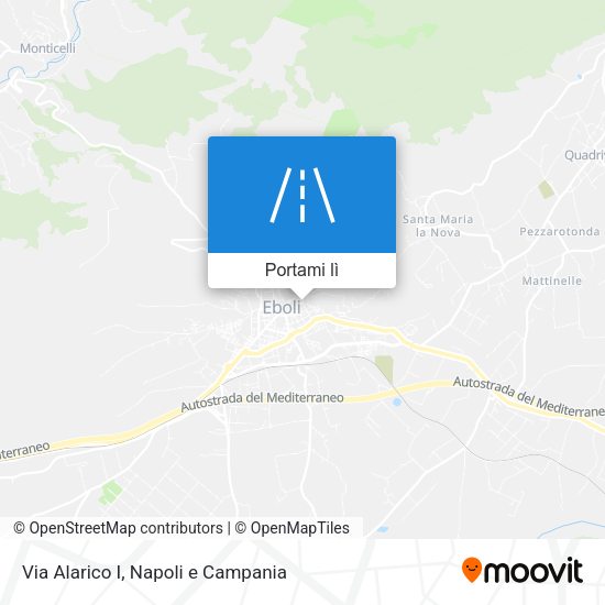 Mappa Via Alarico I