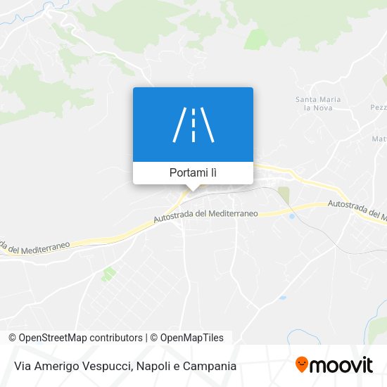 Mappa Via Amerigo Vespucci