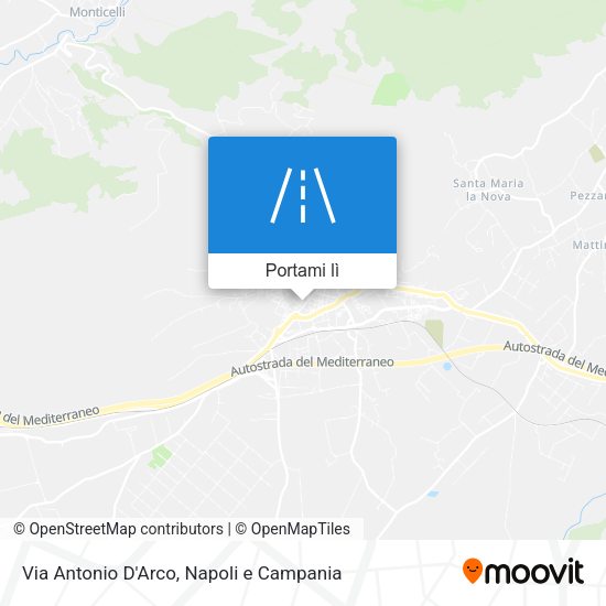 Mappa Via Antonio D'Arco