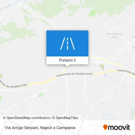 Mappa Via Arrigo Serpieri