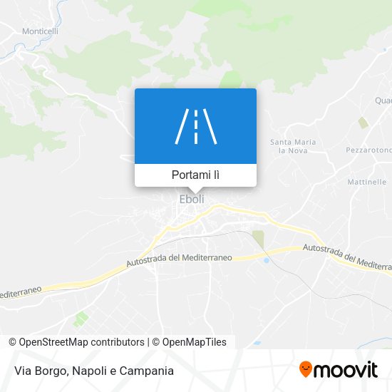 Mappa Via Borgo