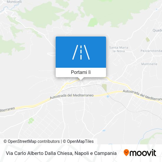 Mappa Via Carlo Alberto Dalla Chiesa