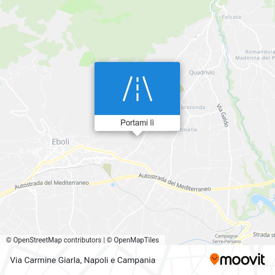 Mappa Via Carmine Giarla