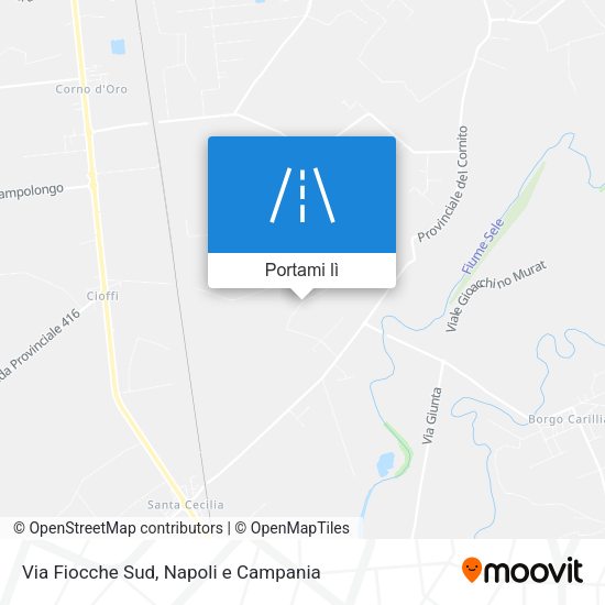 Mappa Via Fiocche Sud