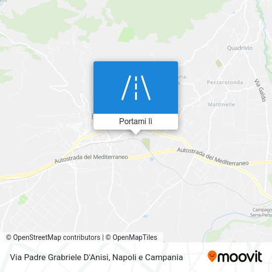 Mappa Via Padre Grabriele D'Anisi