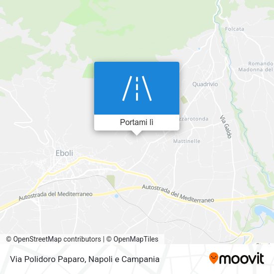 Mappa Via Polidoro Paparo