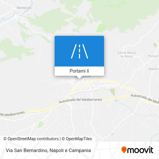 Mappa Via San Bernardino