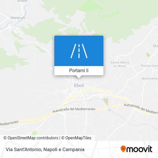 Mappa Via Sant'Antonio