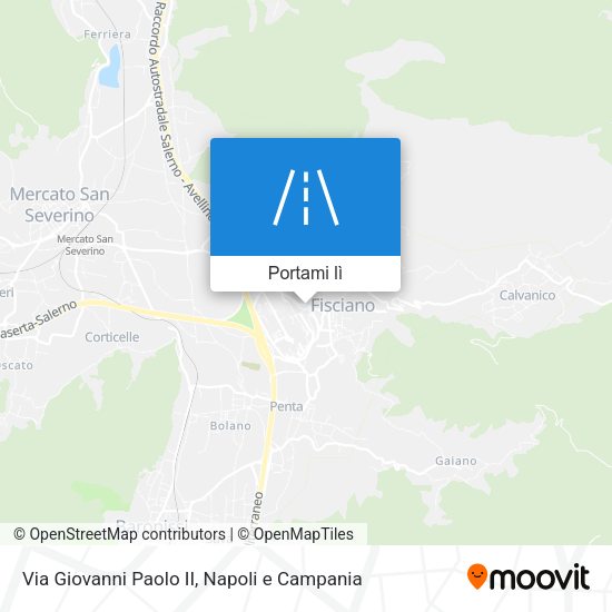 Mappa Via Giovanni Paolo II
