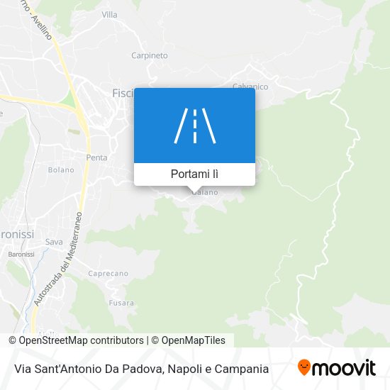 Mappa Via Sant'Antonio Da Padova