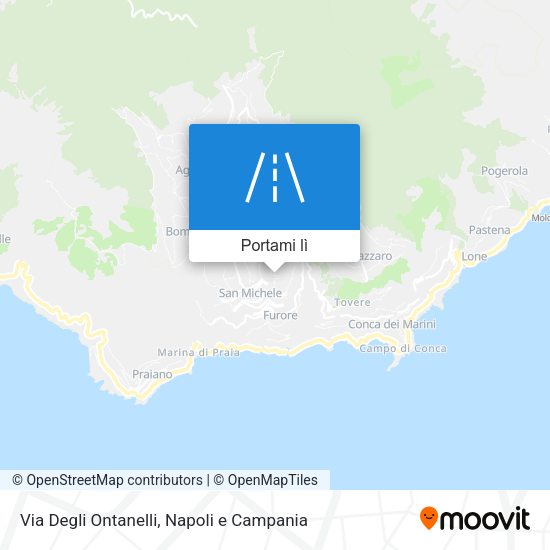 Mappa Via Degli Ontanelli