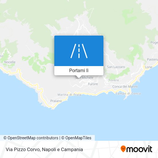 Mappa Via Pizzo Corvo