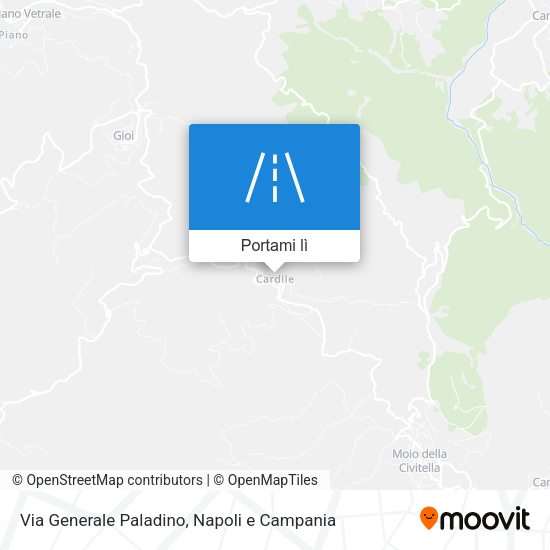 Mappa Via Generale Paladino