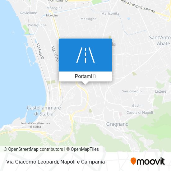 Mappa Via Giacomo Leopardi