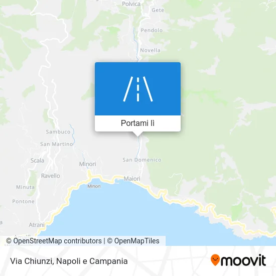 Mappa Via Chiunzi