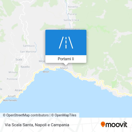 Mappa Via Scala Santa
