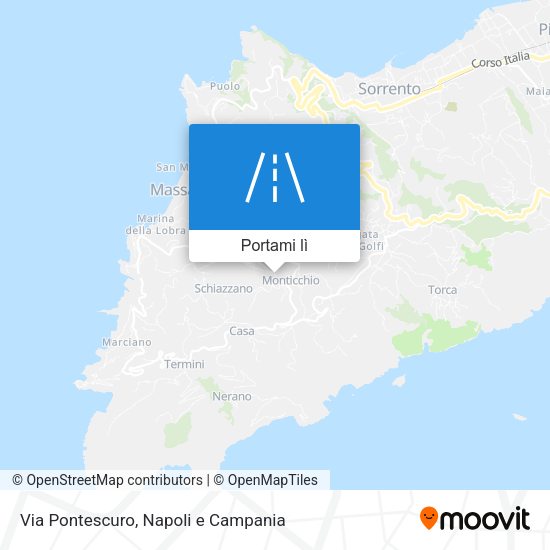Mappa Via Pontescuro