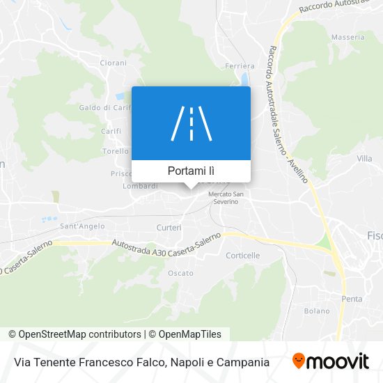 Mappa Via Tenente Francesco Falco