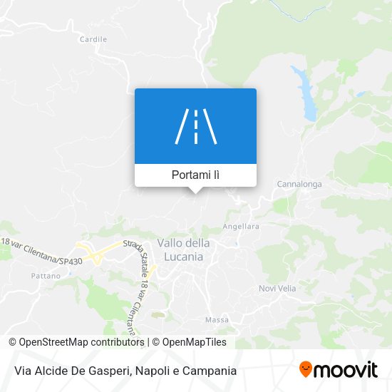 Mappa Via Alcide De Gasperi