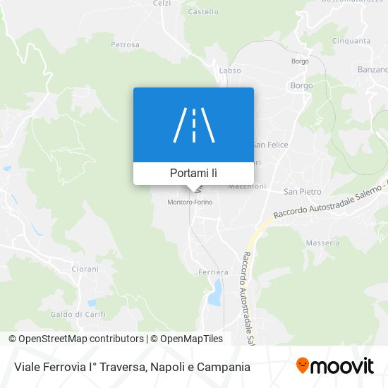 Mappa Viale Ferrovia I° Traversa