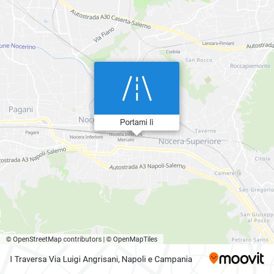 Mappa I Traversa Via Luigi Angrisani