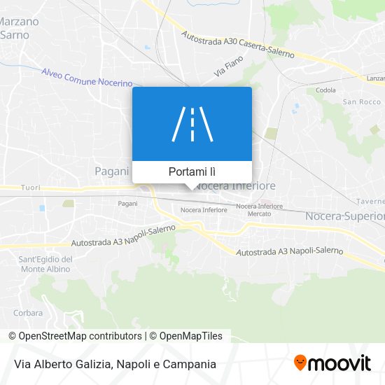 Mappa Via Alberto Galizia