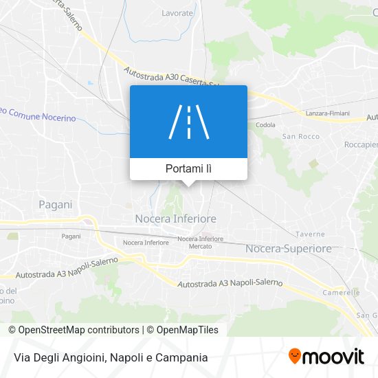 Mappa Via Degli Angioini