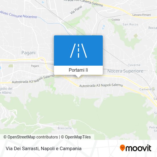 Mappa Via Dei Sarrasti