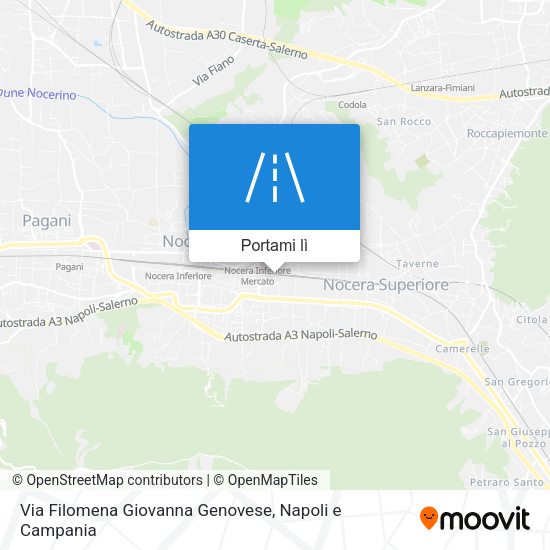 Mappa Via Filomena Giovanna Genovese