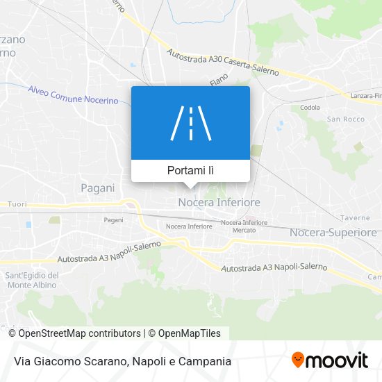Mappa Via Giacomo Scarano