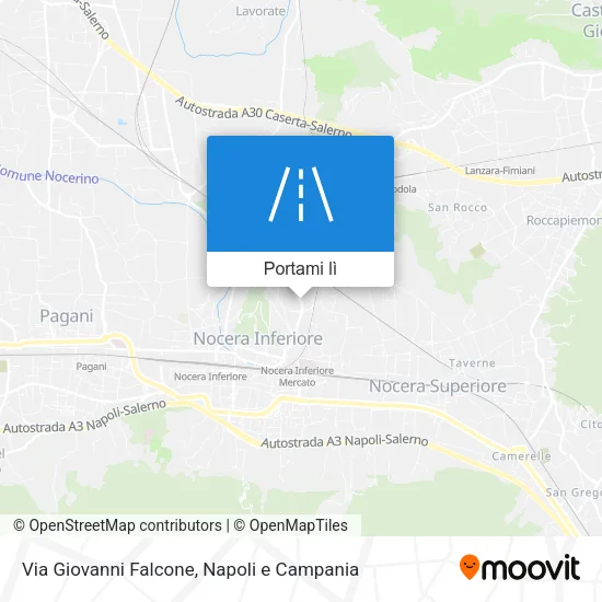 Mappa Via Giovanni Falcone