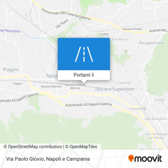 Mappa Via Paolo Giovio