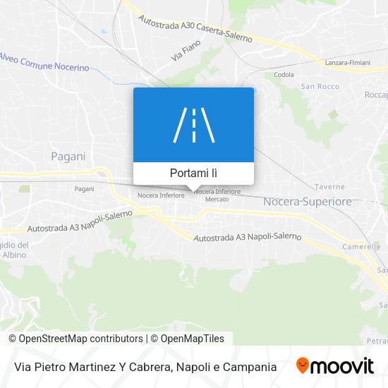 Mappa Via Pietro Martinez Y Cabrera