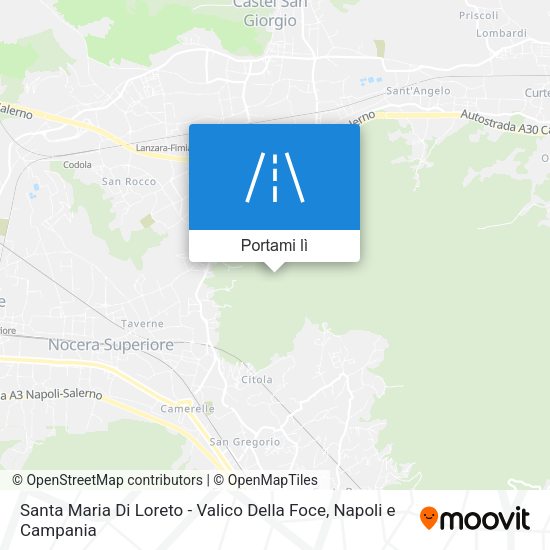 Mappa Santa Maria Di Loreto - Valico Della Foce