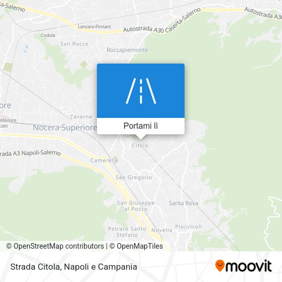 Mappa Strada Citola