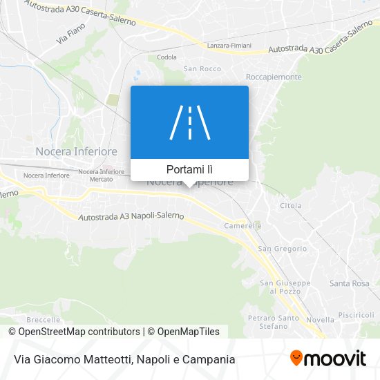 Mappa Via Giacomo Matteotti