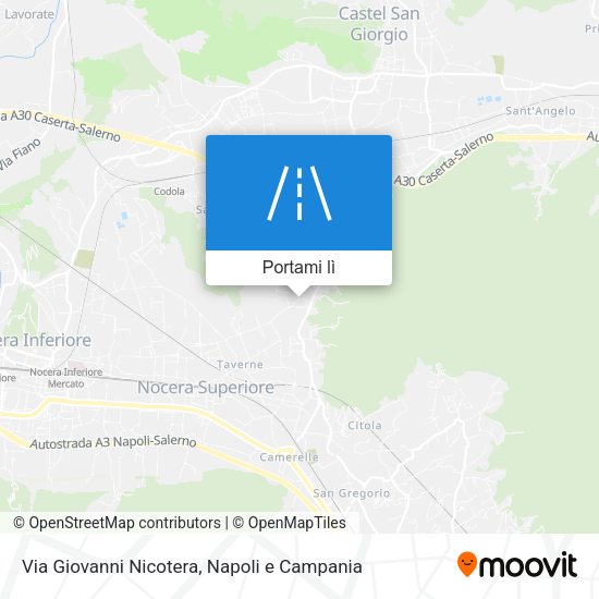 Mappa Via Giovanni Nicotera