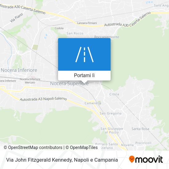 Mappa Via John Fitzgerald Kennedy