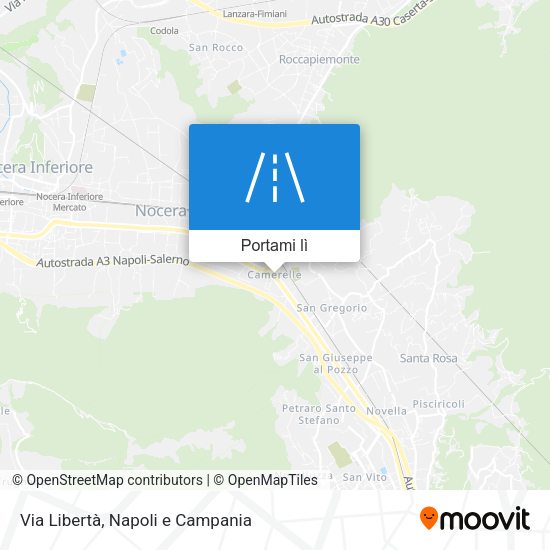 Mappa Via Libertà