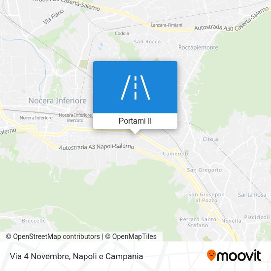 Mappa Via 4 Novembre