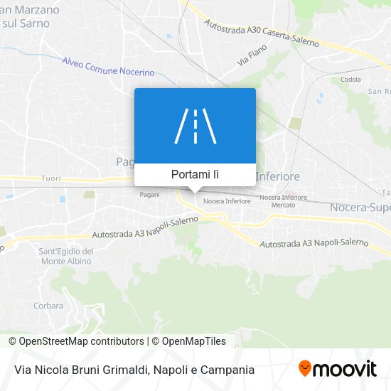 Mappa Via Nicola Bruni Grimaldi