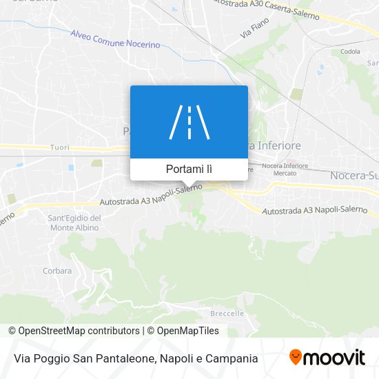 Mappa Via Poggio San Pantaleone
