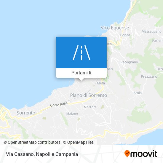 Mappa Via Cassano