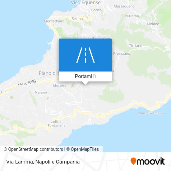 Mappa Via Lamma