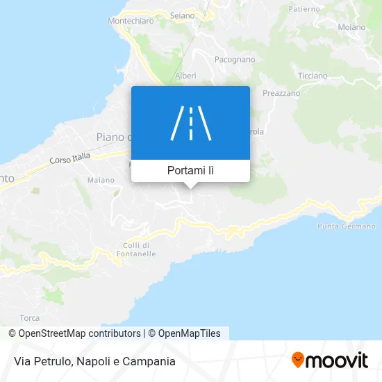 Mappa Via Petrulo